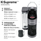 Keurig K-Supreme Single Serve K-Cup Pod Coffee Maker - With MultiStream Technology - Grey-Simple button controls: Just insert any K-Cup pod or ground coffee and use the button controls to brew a delicious cup