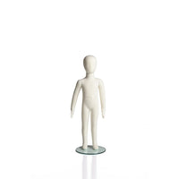 Can-Bramar RP 2-3-Years Old Soft Flexible Mannequin, 37"H, 11" Dia Glass Base, Fabric Nude-2-3-Years Old Soft Flexible Mannequin in nude fabric. Perfect for fashion displays and store fixtures.