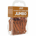 JAM Paper Colored Jumbo 2" Paper Clips - Rose Gold - 2 Packs of 75-Quantity: 2/pack ( 75 per box )