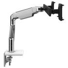 Humanscale M8.1 Monitor Arm with Crossbar - M81CMWB2B-M8.1's Smart Stop feature allows the user to stop each joint anywhere along its rotation to prevent monitor or arm overhand on the desk edges. In addition, a built-in Counterbalance Indicator lets the installer counterbalance the monitor weight without a monitor