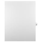 Mark Maker Legal Tabs - Letter Size - White - 1/25th cut - 25 tabs per package - 5 packages Pack - Number 165-White Single Tabs