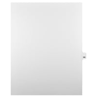 Mark Maker Legal Tabs - Letter Size - White - 1/25th cut - 25 tabs per package - 5 packages Pack - Number 165-White Single Tabs