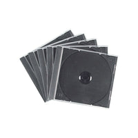 Staples CD Jewel Case - 10 Pack-Plastic jewel cases feature flap closure type, comes in black color