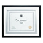 kieragrace City Document Float Frame, 11" x 14", Holds 8.5" x 11", Black, Silver Accent, 12 Pack-Floating frame 11" by 14" for 8 1/2" x 11" document or picture