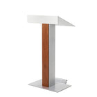 Urbann Y55 Lectern With Wheels - Whisky Wood, Aluminum Grey-Type of Lectern: Free standing with wheels