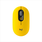 Logitech POP Wireless Mouse - Blast-Get loud, get retro: Shout your inner retro out loud with a bold color combination of black, grey and arcade game yellow, allowing you to make a performance with POP Silent Mouse in Blast