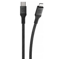 Scosche 6' Braided USB-C to Lightning Cable - Space Grey-Quick data transfer