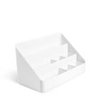 Poppin Large Desk Organizer - White-Equipped with three separate compartments and sliding fin dividers that move horizontally for greater flexibility