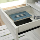 Sauder 52"W Porto Palma Desk - Haze Acacia-Haze Acacia Finish