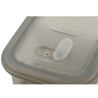 Minimal Silicone Bento Lunch Box - Grey - 700ml - Set of 2-Freezer, dishwasher, microwave and oven safe