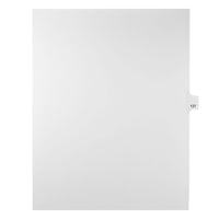 Mark Maker Legal Exhibit Index Tab White Single Tabs, 1/25th Cut, Letter Size, No Holes, Number 137, 25 Pack-White Single Tabs, 1/25th Cut