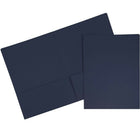 JAM Paper Premium Paper Cardstock Two Pocket Presentation Folders, Navy Blue, 100 Pack-Navy Blue Cardstock Folders