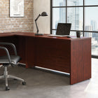 Sauder 59"W Affirm Desk - Classic Cherry- Impact resistant, high-grade thermoplastic edges