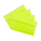 JAM Paper A10 Invitation Envelopes, 6 x 9.5, Brite Hue Ultra Lime Green, 100 Pack (20835g)-Closure: Gum