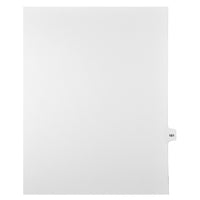 Mark Maker Legal Tabs - Letter Size - White - 1/15th cut - 25 tabs per package - 5 packages Pack - Number 161-White Single Tabs
