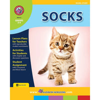 eBook: Socks - Novel Study (PDF version - 1-User Download) - ISBN 978-1-55319-042-4 - Grade 3 - 4-You will receive two emails: one confirming your entire order, and one with a "Download Software" buttonYou can download immediately or return to your email to download later
