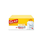 Glad White Garbage Bags ForceFlex Drawstring, Febreze Fresh Clean Scent - 25L - 36 Pack-SMALL WHITE GARBAGE BAGS: 36 bags box of Glad Small 25L white garbage Bags