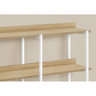 Monarch Specialties 2222 48"L Accent Table - Natural/White Metal Hall Console-Assembly required: Illustrated instructions and all hardware are provided for convenience (additional tools may be needed)
