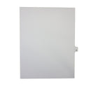 Mark Maker Legal Exhibit Index Tab White Single Tabs, 1/26th Cut, Letter Size, No Holes, Letter P, 25 Pack-White Single Tabs, 1/26th Cut