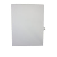 Mark Maker Legal Exhibit Index Tab White Single Tabs, 1/26th Cut, Letter Size, No Holes, Letter P, 25 Pack-White Single Tabs, 1/26th Cut