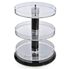 Azar Displays 3-Tier Acrylic Open Round Tray (227030)-Made from acrylic