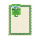 Geographics Braided Green Heavyweight Certificates - 8.5" x 11" - Sugar Cane Paper - 15 Pack-Inkjet and laser printer compatible Certificates