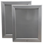 Eddie's Lockable Snap Frame Poster Holder - 8.5" x 11" - Silver Aluminum - 2 Pack (120660-2)-Lockable Snap Frame Poster Frames