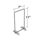 Azar Displays 11" x 7" Vertical/Horizontal Dual-Stand Acrylic Sign Holder, Clear, 10 Pack (132716)-Made of top quality 0.100" thick acrylic and easy to assemble