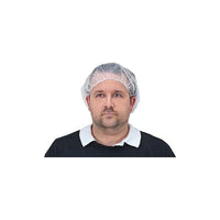 Zenith Safety Bouffant Caps, Non-Woven, White, Large, 2000 Pack-Elasticized band for an optimum fit