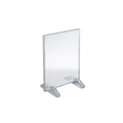 Azar Displays 8.5" x 5.5" Vertical/Horizontal Dual-Stand Acrylic Sign Holder, Clear, 10 Pack (132733)-Perfect for schools, businesses, homes, and retail stores
