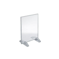 Azar Displays 8.5" x 5.5" Vertical/Horizontal Dual-Stand Acrylic Sign Holder, Clear, 10 Pack (132733)-Perfect for schools, businesses, homes, and retail stores
