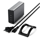 Satechi 165W USB-C 4-Port GaN Charger - Space Grey-4 x USB-C PD connected - 60W/45W/30W/30W up to 165W total