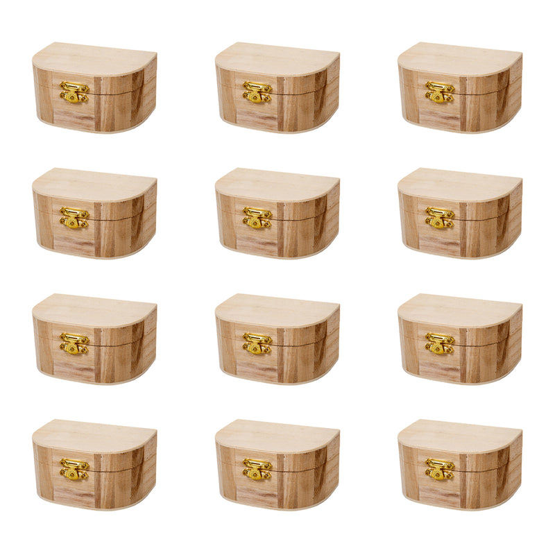 Time 4 Crafts Natural Finish Wooden & Keepsake Box - 12 Pack