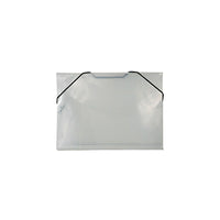 JAM Paper Plastic Index Case Portfolio with Elastic Closure, 5.5 x 7.5 x.38, Clear, 4 Pack (32168403g)-Clear
