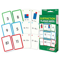 Junior Learning Subtraction Flash Cards for ages 5+ (JRL205)-Math - subtraction flash cards: teach subtraction with numbers to 10, to 20 and to 100