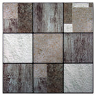 CTG Brands Woodgrain Embossed Peel and Stick Wall Tiles, 10" x 10", Beige, 6 Pack-Measurement: 10" x 10" in width and height