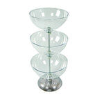 Azar 3-Tier Bowl Display, 12" (720312)-Floor Standing Display Fixture
