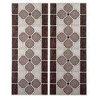 CTG Brands Clover Graphic Tile Border Wall Decals, 9.8" x 12.4", Multicolor, 6 Pack-Versatile: use the peel and stick backsplash wallpaper for kitchen sink walls, bathroom backsplash, bedroom walls, laundry room, staircase, or on any other flat surfaces that are non-porous surfaces