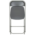Flash Furniture HERCULES Series 650 lb. Capacity Premium Grey Plastic Folding Chair-Textured Seat ensures safe seating