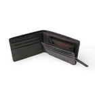 Club Rochelier Men Slim Wallet With Zippered Pocket - Brown-1 Bill Compartment