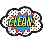 Ashley Productions Magnetic Whiteboard Eraser, Superhero Clean! 6 Pack-Attractive Whiteboard Eraser for classroom decoration, easily cleans whiteboards