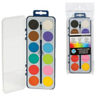 Merangue 12 Colour Drycake Paintset, 12 Pack-Includes paint
brush.