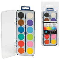 Merangue 12 Colour Drycake Paintset, 12 Pack-Includes paint
brush.