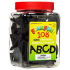 Dowling Magnets Foam Fun Uppercase Black Magnet Letters, Set of 108-Type: Letters