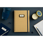 General Supply Goods + Co Placard Notebook - B5 (6.9 x 9.8 in) - 180 Pages - Kraft Brown-Coil binding style