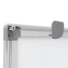MasterVision Earth Recycled Magnetic Dry-Erase White Board - 36" x 48" - Aluminum Frame-Porcelain surface is suitable for extensive use