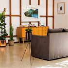 Truu Design Floor Planter with Stand, 12 x 32-inch, Black-Pot Dimensions: The inner planter pot measures 6"D x 7"H in dimensions, perfect for your next indoor plants