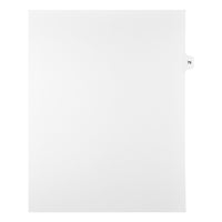 Mark Maker Legal Tabs - Letter Size - White - 1/15th cut - 25 tabs per package - 5 packages Pack - Number 79-White Single Tabs