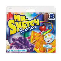 Mr. Sketch Scented Watercolour Marker - Chisel Tip - Assorted Colours-School-grade, non-washable, and AP certified non-toxic when used as directed