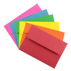 JAM Paper A8 Invitation Envelopes - 5.5 x 8.125 - Brite Hue Assorted - 150 Pack -Assortment of coloured A8 Envelopes: Blue, Red, Orange, Green, Purple, and Yellow